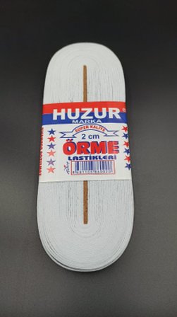 BEYAZ - 2CM PAÇA LASTİK YASSI GENİŞ 10MT (5297)