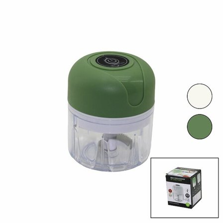USB MİNİ FOOD PROCESSOR USB ŞARJLI MİNİ 3 BIÇAK BLENDER RONDO DOĞRAYICI 250ML - 45W (5297)