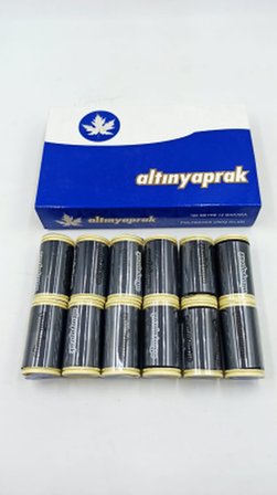 12 PARÇA  SİYAH 100 MT DİKİŞ İPLİK (5297)
