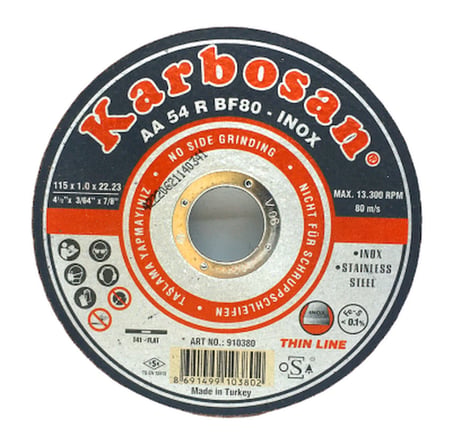 İNOX METAL KESİCİ DİSK 115MMX1.0X22 (5297)