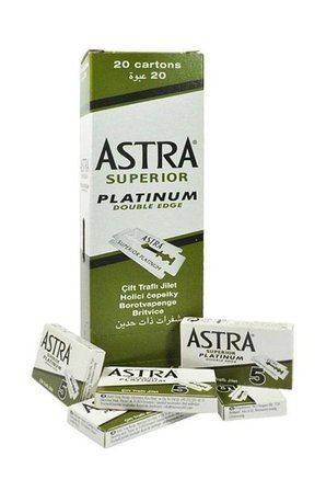 ASTRA JİLET YEŞİL 1 KUTU İÇİNDE 20 KÜÇÜK PAKET VE HER PAKETTE 5 JİLET VAR -  TOPLAM 100 JİLET (5297)