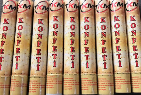 KONFETİ KARNAVAL METALİK RENKLİ 30CM (5297)