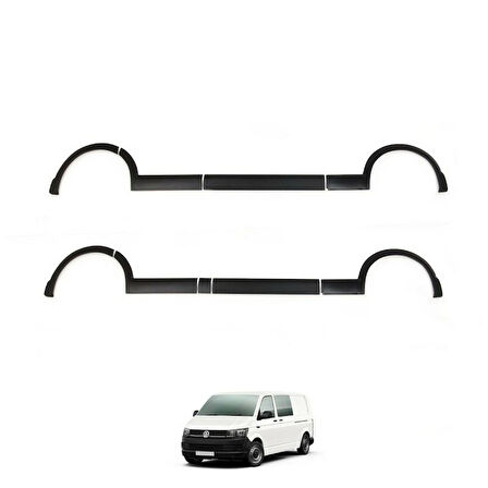 Volkswagen Transporter T5 Uzun Şasi 2015- 2020 Çamurluk Kapı Dodikleri Set 11 Parça Sol Sürgü