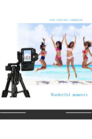 Q100 Masaüstü Mini Tripod-Telefon/DSLR/Projeksiyon Uyumlu-Bluetooth Kumanda ve Telefon Tutucu