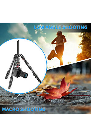 Q200 Profesyonel Tripod/Monopod- Alüminyum Gövde Yapısı 200 cm Uzunluk (Ball Head)