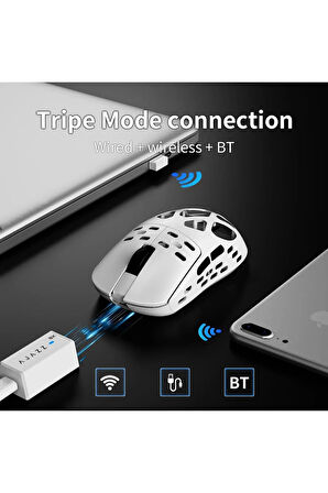 AM-3 MAX Full Magnezyum 3000 DPI, 8Khz Alıcı 3 Modlu Oyuncu Mouse