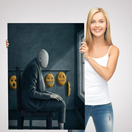 Gerçeküstü Psikolojik Trans Kanvas Tablo-5299