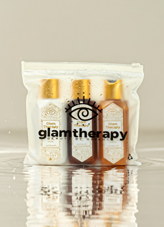 Glam Therapy Şeffaf Makyaj Çantası – Kozmetik Çantası - Suya Dayanıklı, Seyahat ve Günlük Kullanım 17,5*16*0,10 mm   