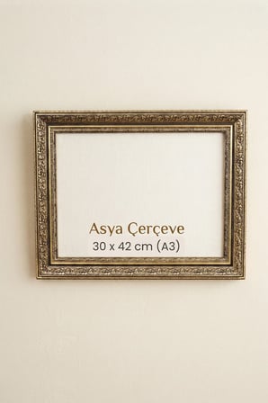 30 x 42 cm (A3 Ebat) Saltanat Serisi Camlı Oda Mutfak Salon Koridor Poster Puzzle Forma ve Resim Çerçevesi