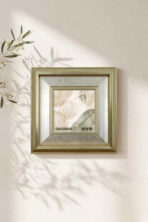 Selçuklu Sarayı Serisi 10x10 Kare Fotoğraf Çerçevesi Camlı Dekoratif Duvar Tipi Plastik Çerçeve