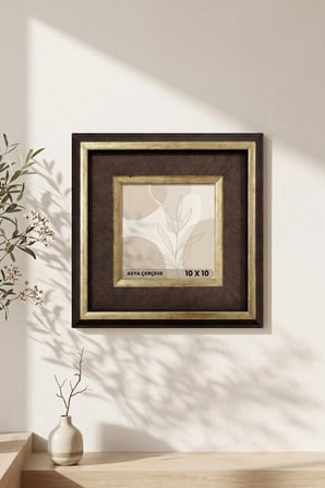 Selçuklu Sarayı Serisi 10x10 Kare Fotoğraf Çerçevesi Camlı Dekoratif Duvar Tipi Plastik Çerçeve