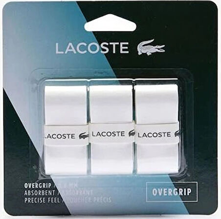 Lacoste Overgrip 3lü Beyaz