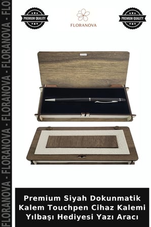 Premium Siyah Dokunmatik Kalem Touchpen Cihaz Kalemi Yılbaşı Hediyesi Yazı Aracı