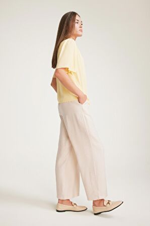 DeFacto Regular Fit Cep Detaylı Geniş Paça Pantolon F0988AX25SMBG115