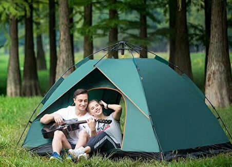 YekOutdoor 4 Kişilik Çift Katmanlı Otomatik Çadır 220x250x160