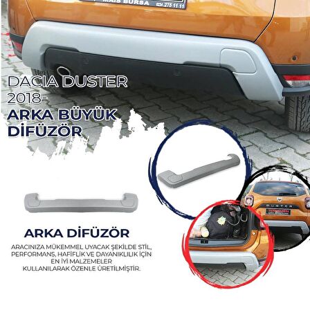 Türkmen Dacia Duster Difüzör Seti 2018 Model Üstü