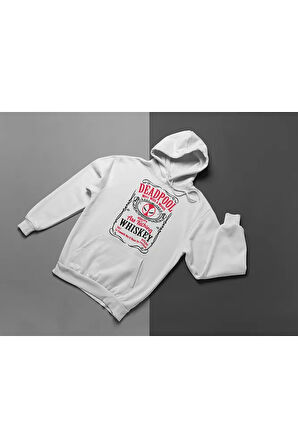 Deadpool Whiiskey Yazılı Unisex Oversize Hoodie