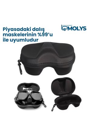 MOLYS STEALTH PRO ALÜMİNYUM DALIŞ MASKESİ + ANTI FOG (BUĞU ÖNLEYİCİ FİLM) + EVA KORUYUCU TAŞIMA KUTUSU