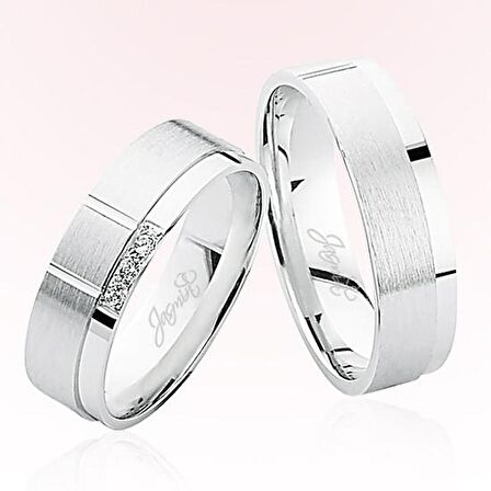 Beyaz Altın Alyans 5301