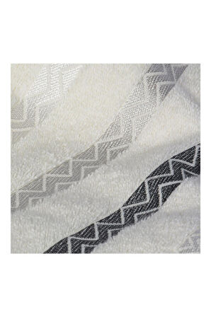 Vos Versa Bursa Varak Serisi 50x90cm %100 Pamuk Yüz Havlusu Beyaz VVHM0017