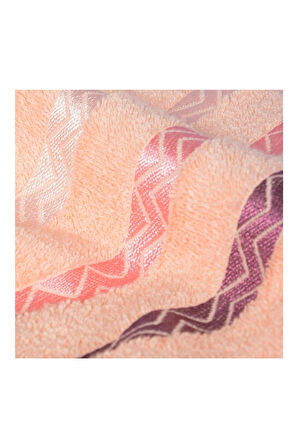 Vos Versa Bursa Varak Serisi 50x90cm %100 Pamuk 4lü Yüz Havlusu Somon VVHM0027