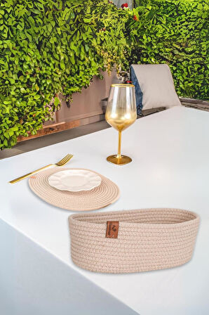  Vos Versa Amerikan Servis Supla Lux Sunum Ekmeklik- Kayık Bej VVHM0041