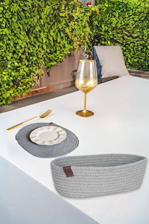 Vos Versa Amerikan Servis Supla Lux Sunum Ekmeklik- Kayık Gri VVHM0046