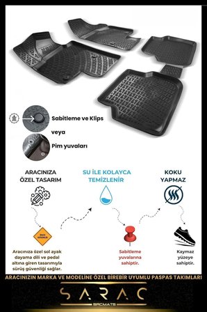 Hyundai Tucson 2021 Sonrası Comfort-Prime-Elite 3D Havuzlu Paspas & Bagaj Havuzu Seti+(HEDİYELİ!)