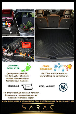 Honda Civic Sedan 2006-2012 Bej Araca Özel 3d Havuzlu Paspas & Bagaj Havuzu Seti (HEDİYELİ!)