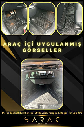 Mercedes Eqb 2021 Sonrası Araca Özel 3d Havuzlu Paspas & Bagaj Havuzu Seti (HEDİYELİ!)