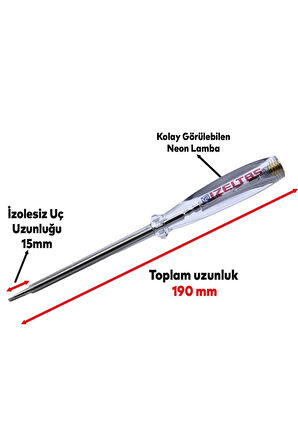 190 mm Elektrik Kontrol Kalemi