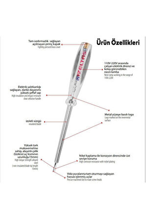 190 mm Elektrik Kontrol Kalemi