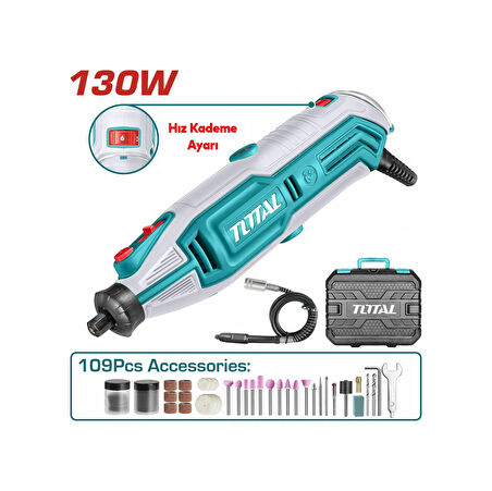 Total 130 W Gravür Makinası Tg513326e Mini Dremel Testere Kesme Makine Kömürlü 