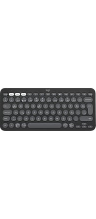  Logitech K380s Pebble Keys 2 Çoklu Cihaz Özellikli Bluetooth Türkçe Q Klavye - Siyah