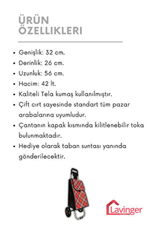 Pazar Arabası Yedek Çantası