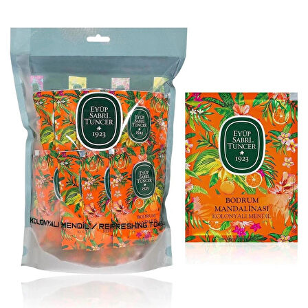 Bodrum Mandalinası Kolonyalı Mendil 50'li (Büyük Boy) 53041010016443
