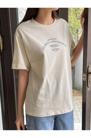 Unisex Clarıty And Candor Baskılı Tasarım Tshirt