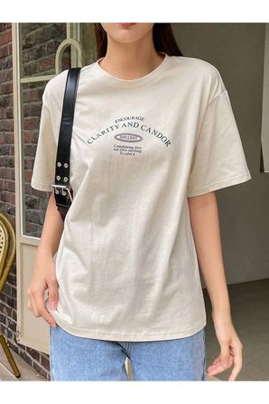 Unisex Clarıty And Candor Baskılı Tasarım Tshirt