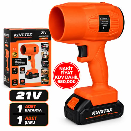 Şarjlı Fön Tipi Hava Üfleyici (21V/220-240V)