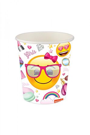 EMOJİ SÜSLÜ BARDAK 8'Lİ