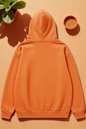 Unisex Red Mon Cheri Baskılı kapüşonlu Sweatshirt