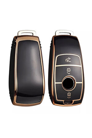 Mercedes Benz X167 Gold Anahtar Kılıfı Siyah Renk