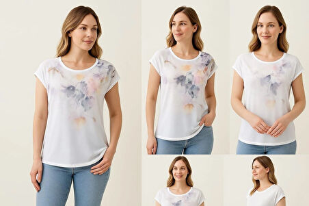 KADIN Kısa Kollu Bluz