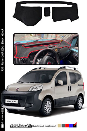 Fiat Fiorino Torpido Koruyucu 2007-2024 Arası Modele Özel - Siyah Kenar