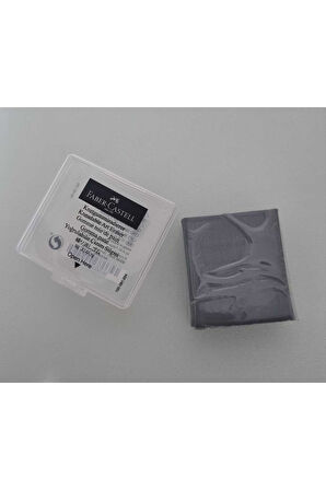 Faber-Castell Ilk Silgim Plastik Kutulu Renkli Hamur Silgi Gri (3 Adet)