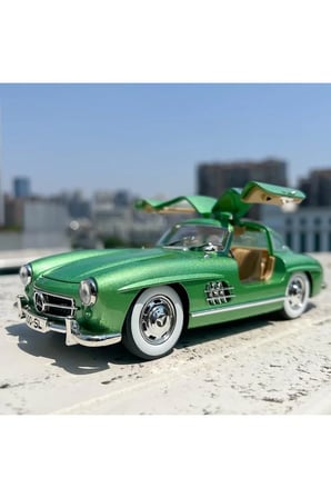 Mercedes-benz 300 Sl Mavi 1954 Model Klasik Araba 1/24 Ölçek Mercedes 300SL Yeşil