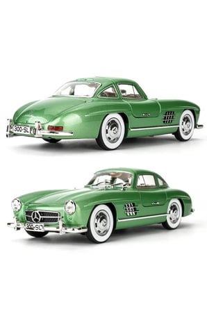 Mercedes-benz 300 Sl Mavi 1954 Model Klasik Araba 1/24 Ölçek Mercedes 300SL Yeşil
