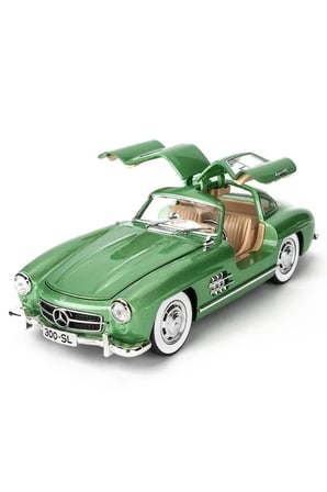Mercedes-benz 300 Sl Mavi 1954 Model Klasik Araba 1/24 Ölçek Mercedes 300SL Yeşil