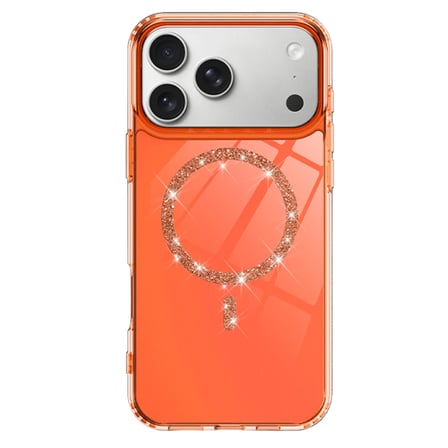Apple iPhone 17 Pro Live Diamond Magsafe Kapak - Turuncu