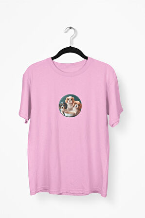 Erkek Baskılı Pamuklu Bisiklet Yaka Kısa Kollu T-shirt